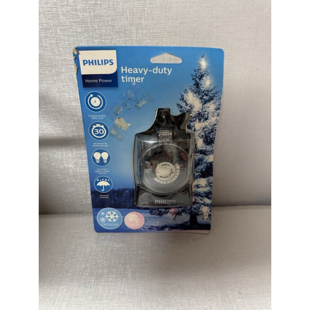 Philips Home Power Outdoor Heavy-Duty Timer 2 Grounded Outlets (Indoor/Outdoor)
